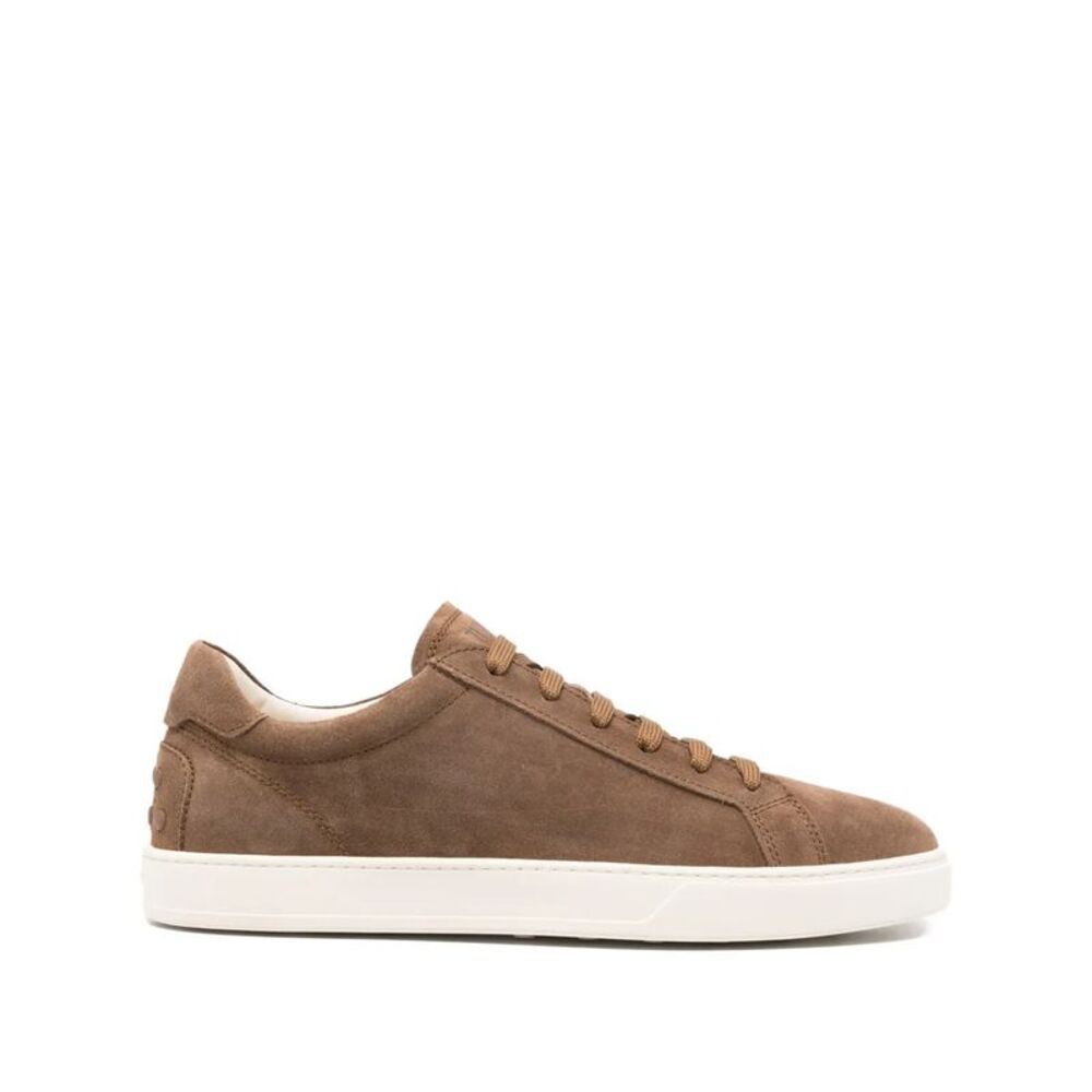 Suede Sneakers With Stamped Logo Women